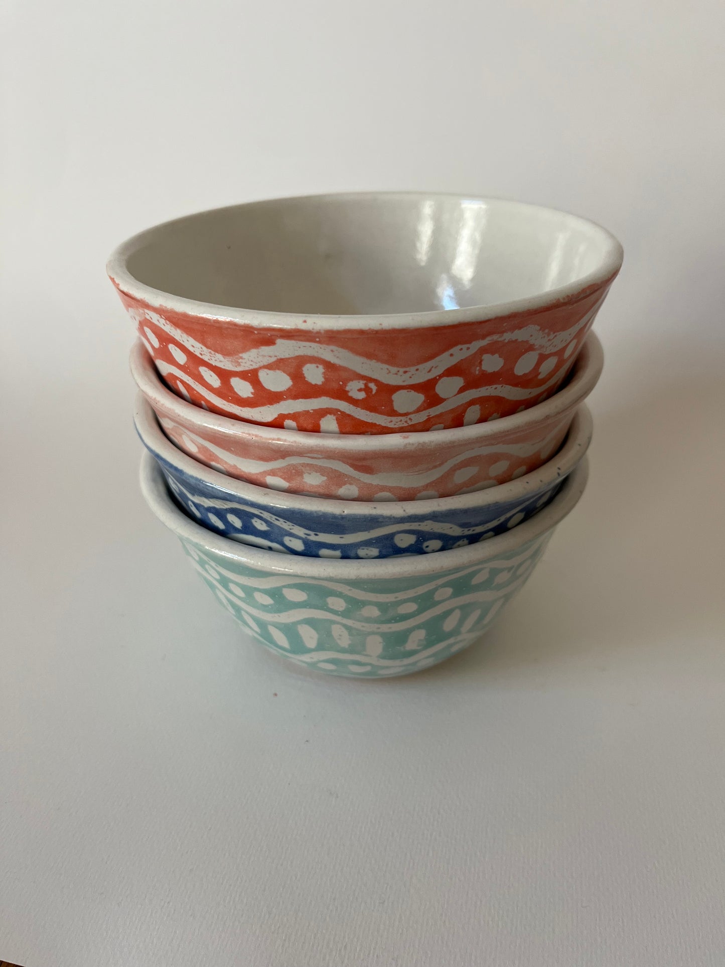 Battersea Bowl in Batik Coral