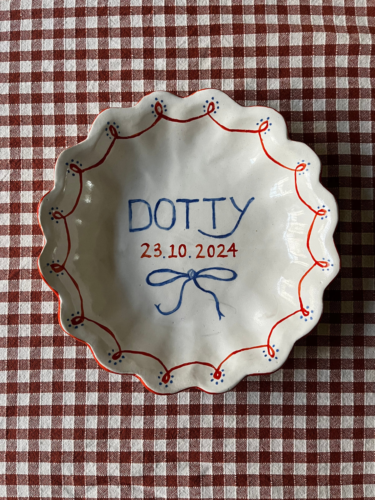 Kestrel Bowl sml in Custom Christening design