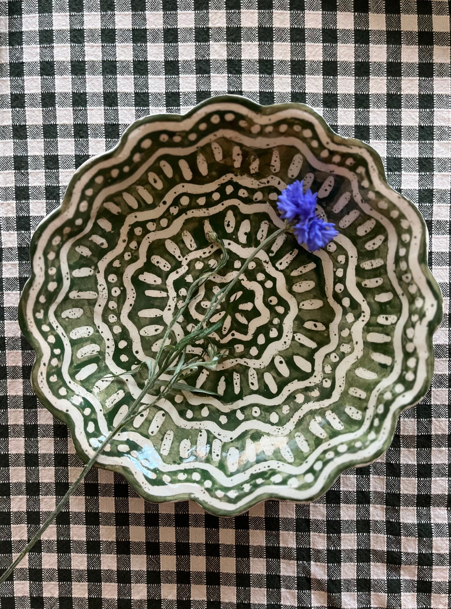 Kestrel Bowl Sml in Batik Kale Green