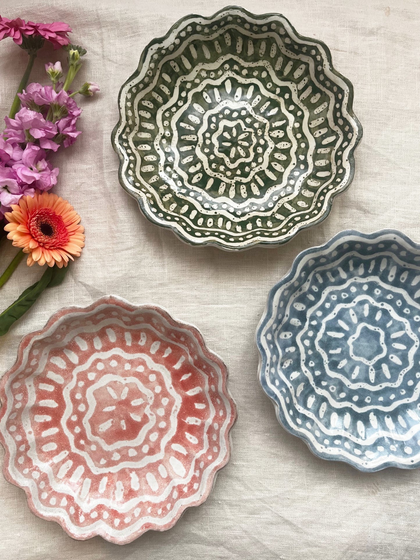 Kestrel Bowl Sml in Batik Kale Green