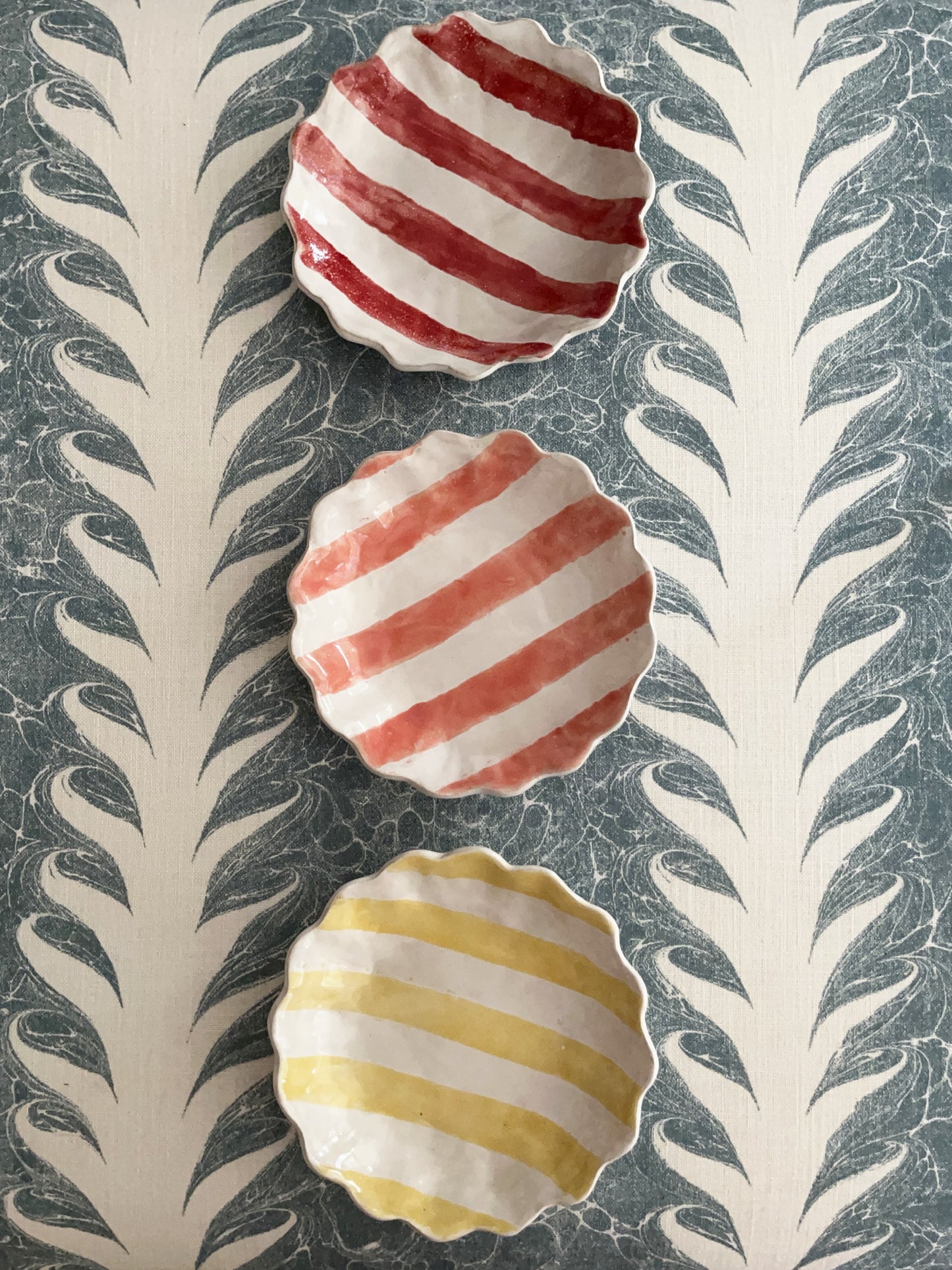 Set of 4 Kestrel Bowls Sml in Spring Stripes