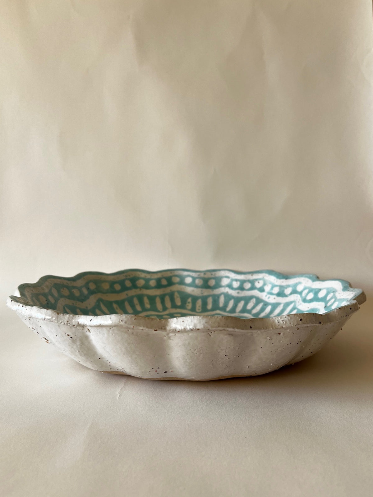 Kestrel Bowl Lrg in Batik Aqua