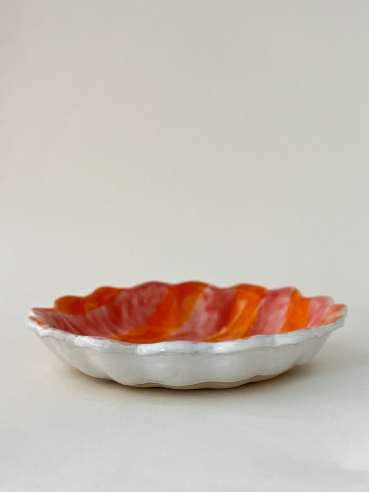 Kestrel Bowl Sml in Stripe Coral (Seconds)