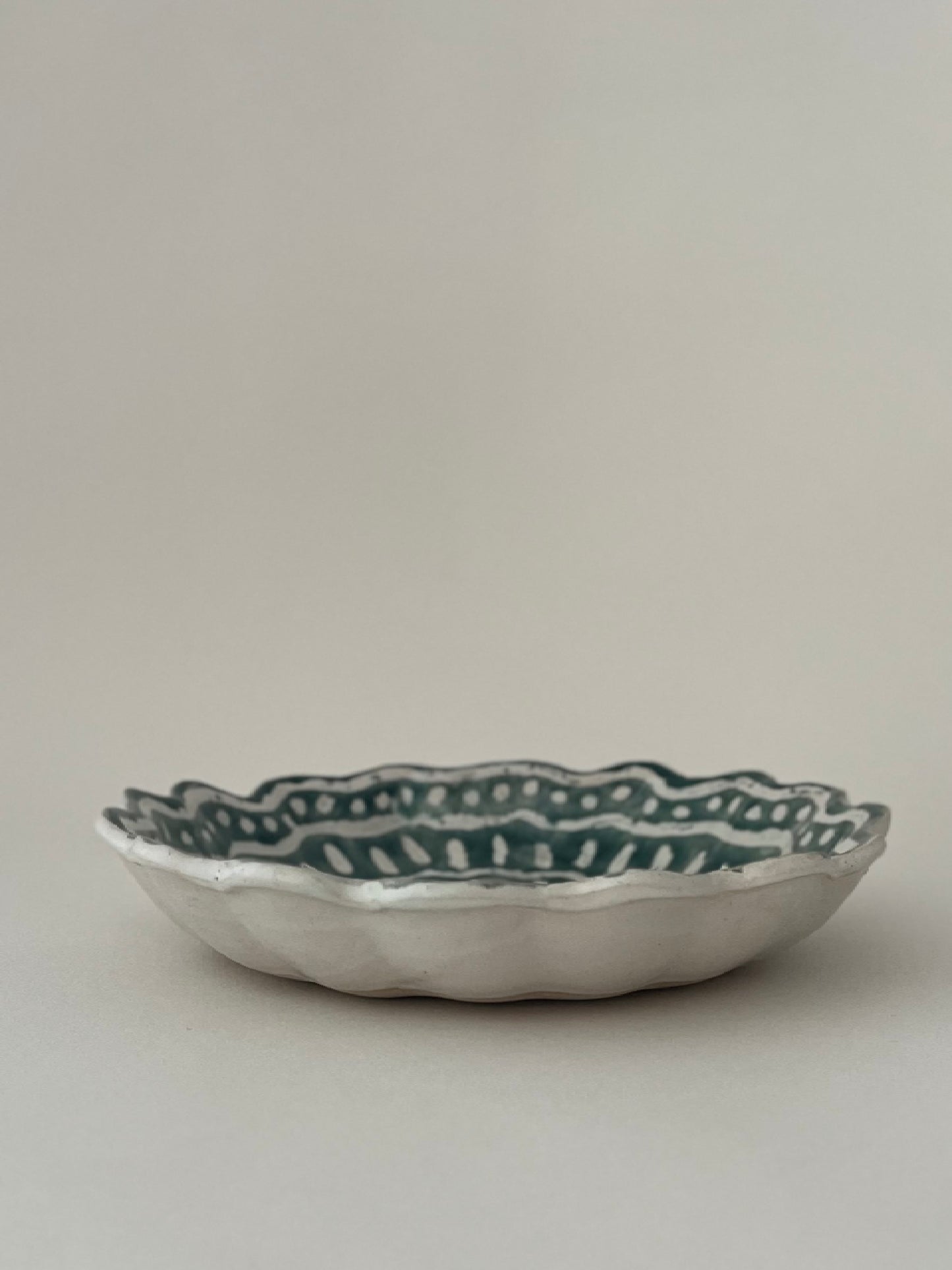 Kestrel Bowl Sml in Open Batik Sea Green