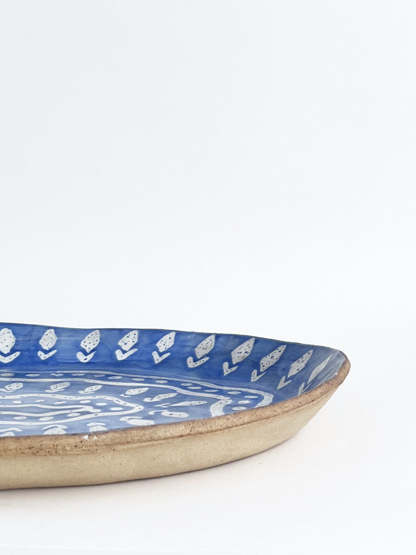 Wiggy Platter in Batik Cornflower