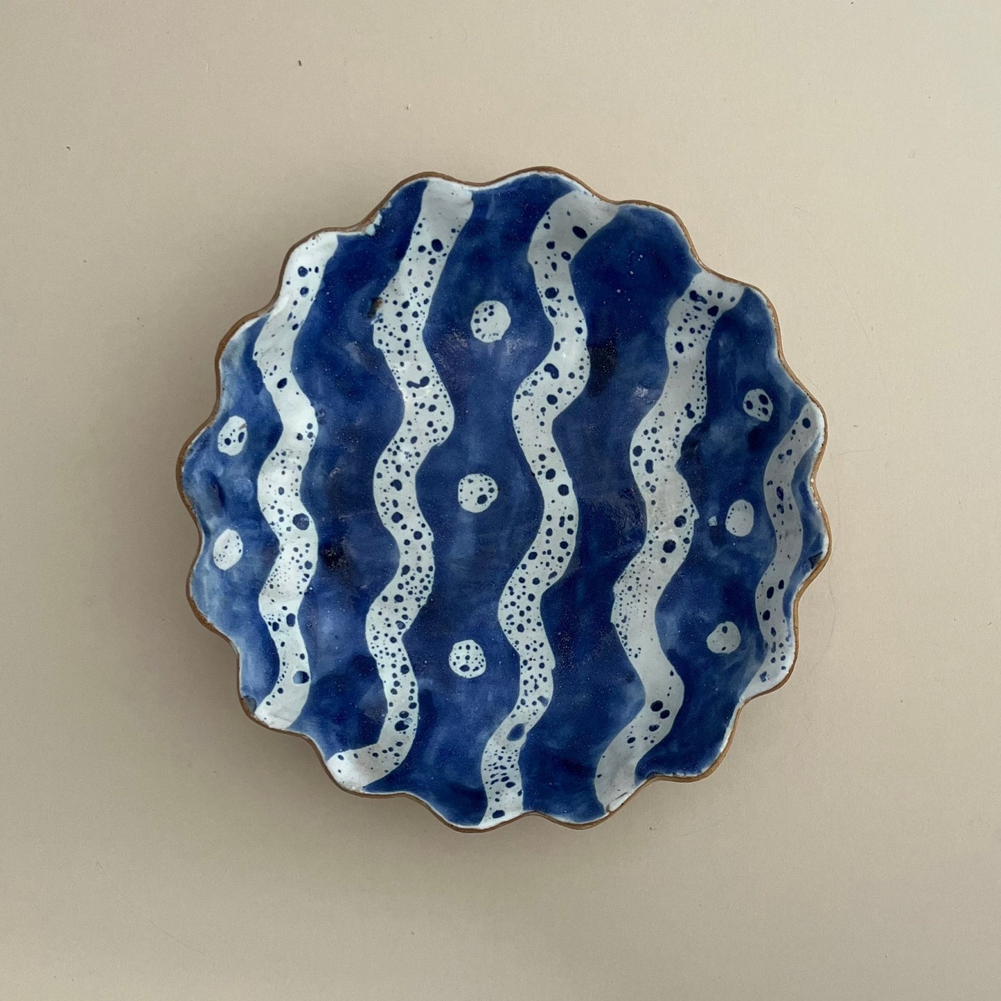 Kestrel Bowl Sml in Squiggle Blue
