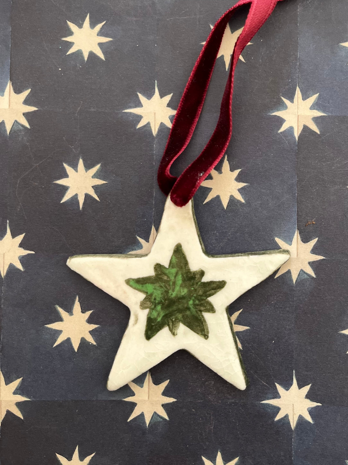 Porcelain Star Decoration E
