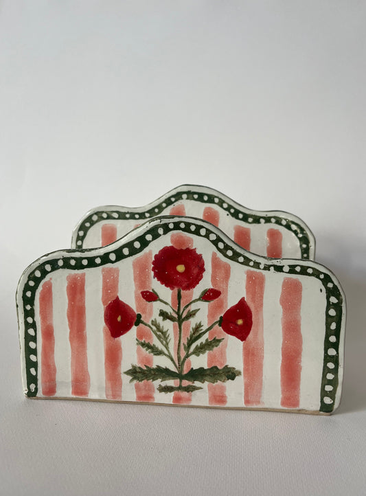 Letter Rack- Marigold Stripe (Sample)