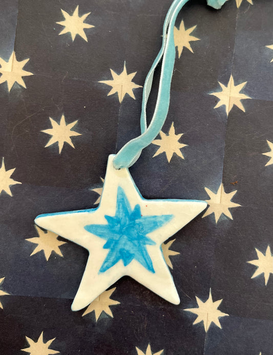 Porcelain Star Decoration C