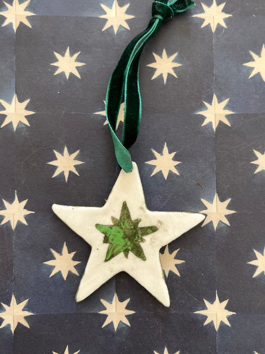 Porcelain Star Decoration B