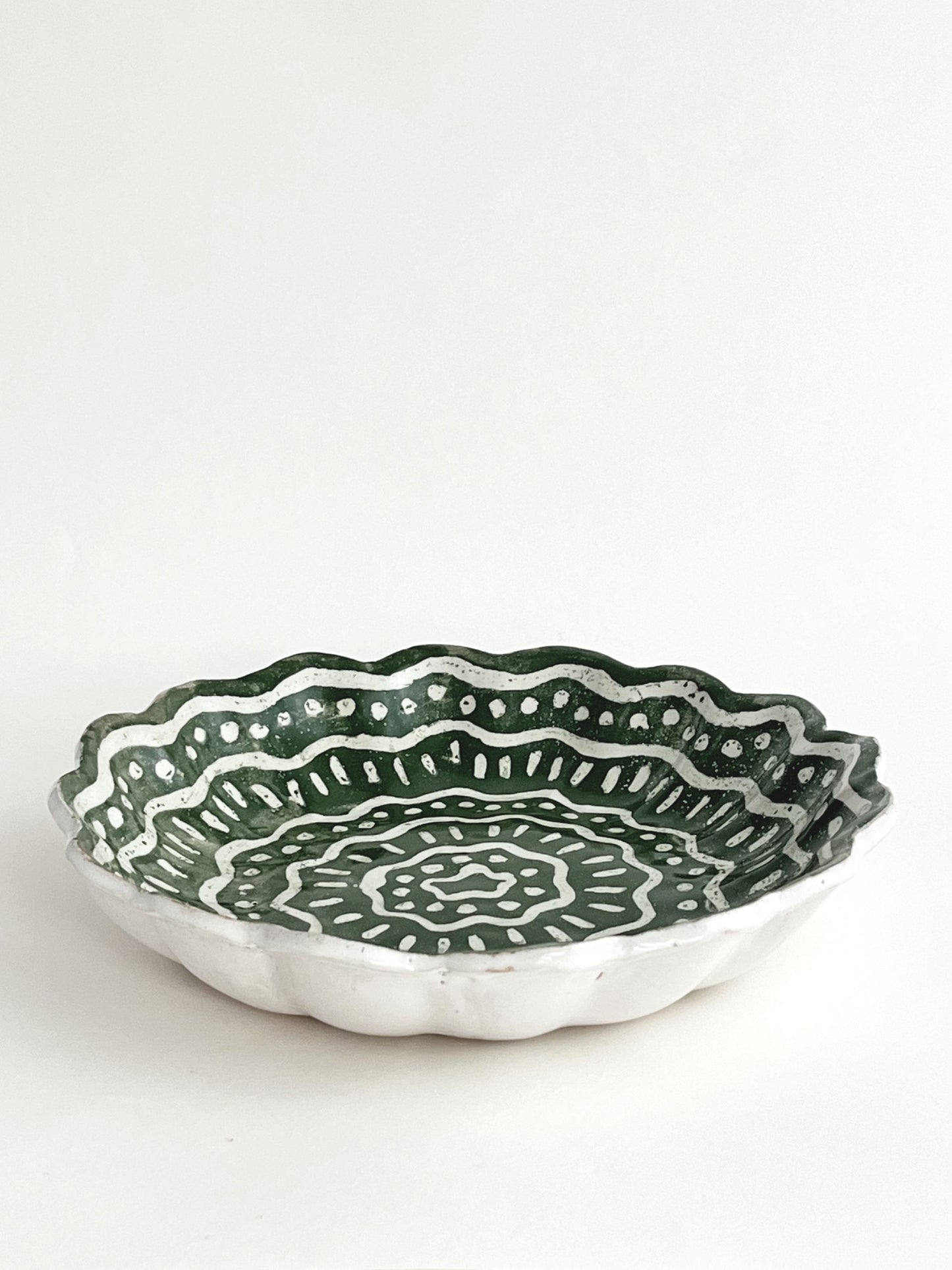 Kestrel Bowl Lrg in Batik Kale Green