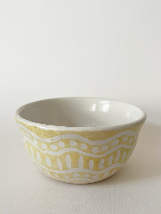 Battersea Bowl in Batik Lemon