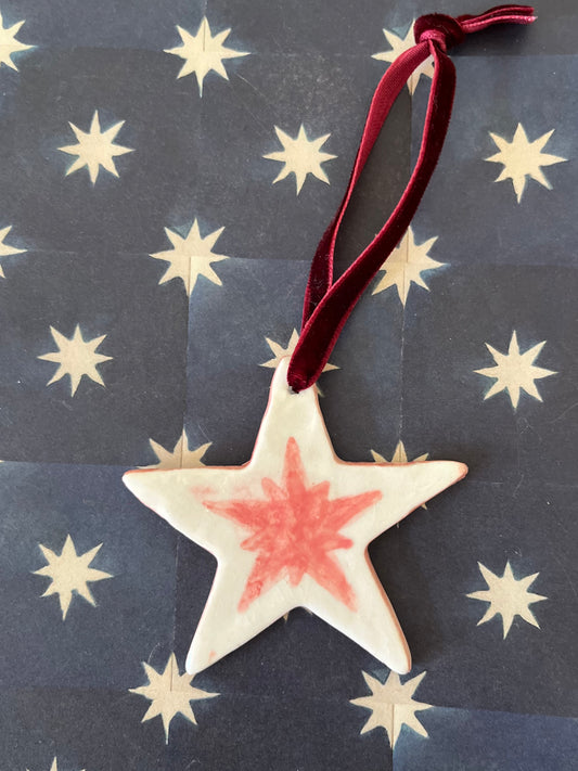 Porcelain Star Decoration A
