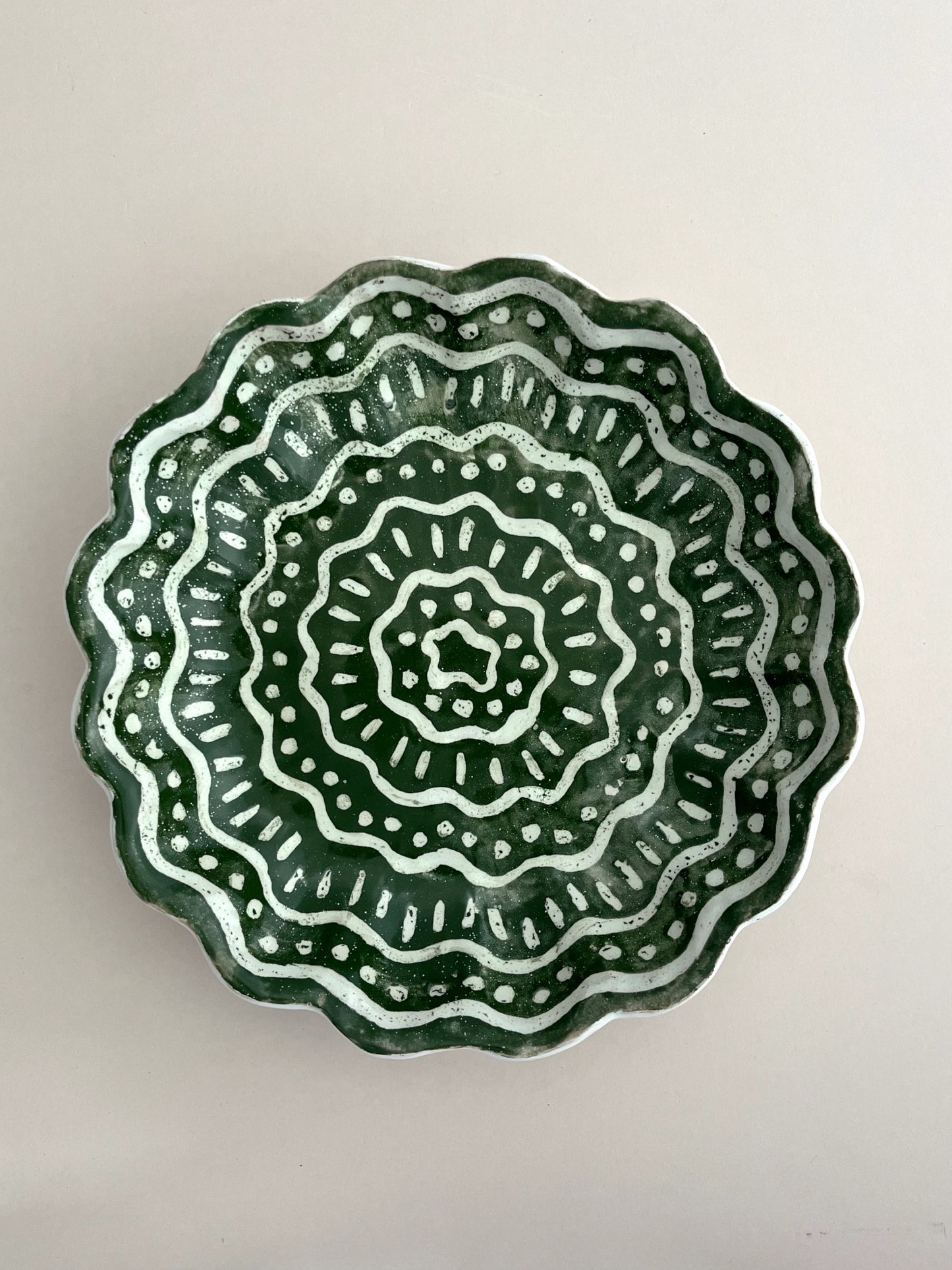 Kestrel Bowl Lrg in Batik Kale Green