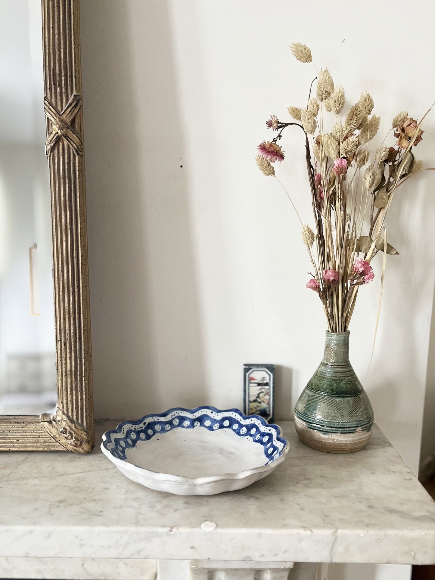 Kestrel Bowl Sml in Batik Border Blue