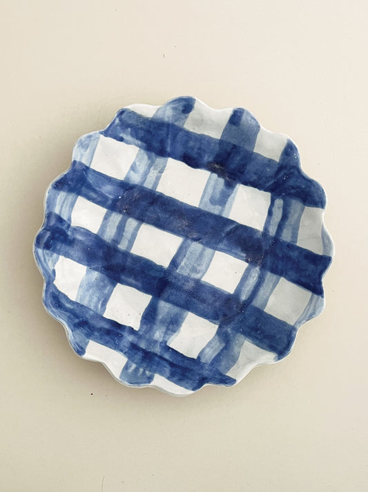 Kestrel Bowl Sml in Gingham Blue