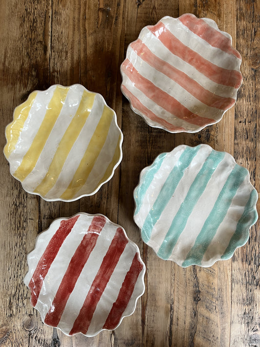 Set of 4 Kestrel Bowls Sml in Spring Stripes