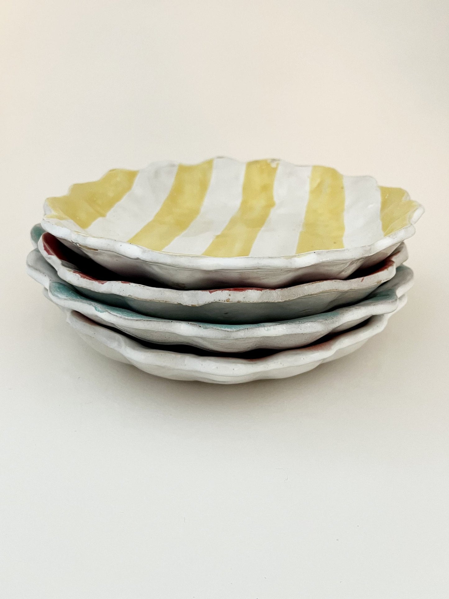 Set of 4 Kestrel Bowls Sml in Spring Stripes
